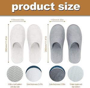Chaussons d'hôtel jetables écologiques à prix bas du fabricant, semelle antidérapante, EVA souple, logo personnalisé OEM, couleur blanche, pour hommes et femmes - Product Image 2