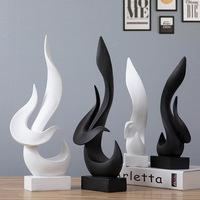 Creative feu flamme Sculpture abstraite polyrésine vie Statue nouveauté cadeau artisanat embellissement accessoires pour bureau décor maison