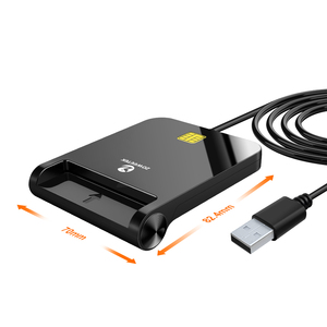Zoweetek <span class=keywords><strong>USB</strong></span> <span class=keywords><strong>2.0</strong></span> thông minh Đầu đọc thẻ ATM ngân hàng ghi nợ thẻ tín dụng đầu đọc thanh toán hỗ trợ EMV cac ID IC Sim chip Đầu đọc thẻ Nhà Văn - Product Image 6