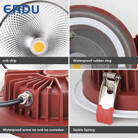 A MENÉ Le Mini Projecteur Plafond Encastré Lampe Étanche IP65 de Lumière De Tache De L'épi 7w