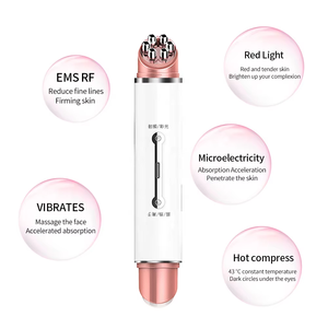 Belleza Masajeador de ojos Terapia magnética Vibración eléctrica con calor y vibración <span class=keywords><strong>Anti</strong></span> envejecimiento Arrugas Masajeador Pluma de belleza - Product Image 3
