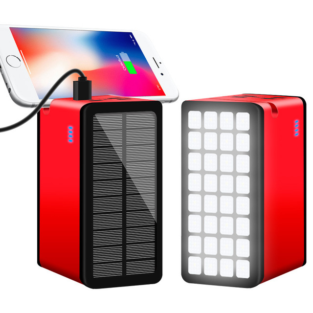 Waterproof High Capacity Solare Fast Charging Portable 100000mah Power Station Solar Power Banks for Phone