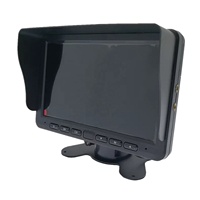 7 pouces TFT Lcd sécurité AHD voiture moniteur caméra 2CH Quad Split enregistreur système de vue arrière pour maïs combiner Bus camion tracteur