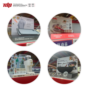 TERMEIN - Expositor <span class=keywords><strong>de</strong></span> Electrónica en Niveles Blanco y Negro, Soporte <span class=keywords><strong>de</strong></span> Exhibición para Aspiradora Inalámbrica, para Promoción POP en Supermercados - Product Image 4