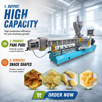 Ligne de production automatique de snacks papad 2D 3D et machine d'extrusion automatique de pani puri en Chine