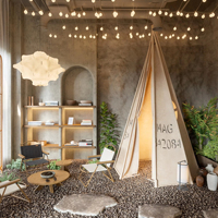 Ensemble de meubles de café de qualité commerciale de luxe décoration complète de boutique hôtel avec revêtement en cuir tables de café chaises