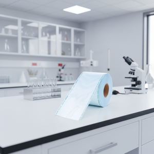 لفائف تغليف معقمة مسطحة قابلة للختم الحراري للاستخدام الطبي في المستشفيات، مستهلكات طبية تستخدم لمرة واحدة لتجهيزات الفم - Product Image 1