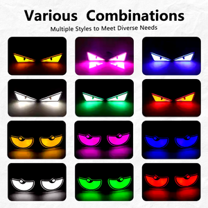 Luz LED de Conducción, Luz de Advertencia para Matrícula, Luz Decorativa Triangular Tipo Ojo de Diablo, Intermitente e Impermeable para Motocicletas y Automóviles - Product Image 5