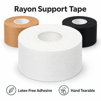 Bande de contention rigide en rayonne antidérapante 38mm*13.7m pour trousse de premiers secours, fournitures médicales et sportives, vente en gros, usine HEAO
