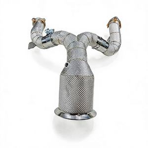 Tubo de Escape Recto de Alto Rendimiento, Aislado, de Acero Inoxidable 304, Pulido a Espejo, Soldado con TIG, para Audi A6 A6 Avant - Product Image 1