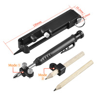 Crayon de traçage mécanique multifonctionnel pour la construction, largeur d'écriture 2,8 mm, jauge de menuiserie, marqueur de ligne, corps en plastique