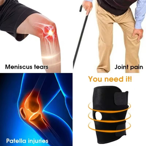 Rodillera sin estabilizador lateral Soporte de rodilla ajustable transpirable para entrenamiento de ejercicio y dolor - Product Image 6