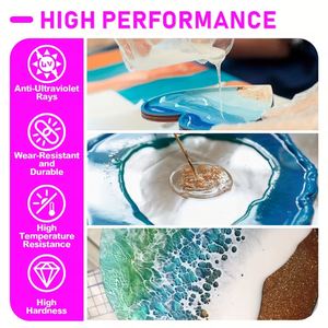 Résine époxy bicomposante transparente comme du cristal, sans bulles, sans jaunissement, auto-nivelante, mélange 3:1 pour le travail du bois et la construction - Product Image 5