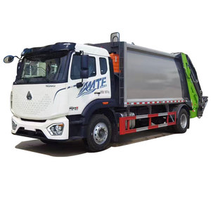 El camión de <span class=keywords><strong>basura</strong></span> comprimido 18CBM de automóviles pesados está diseñado específicamente para la recolección de residuos urbanos. - Product Image 1