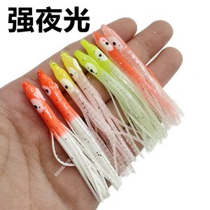 Señuelos de Pesca de PVC y Goma Suave en Forma de Calamar de 6 cm, 5 Colores, para Pesca en Agua Salada, Ríos y Lagos - Product Image 4