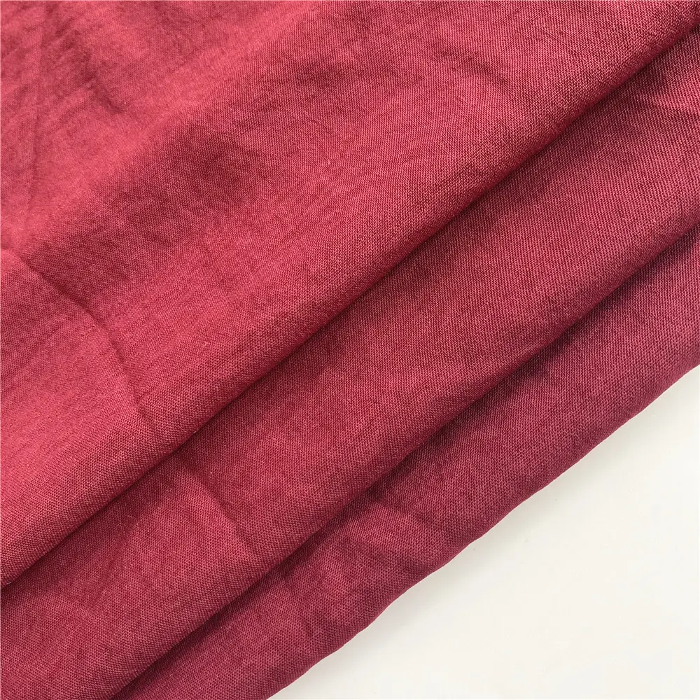 Tessuto 100% poliestere elasticizzato increspato flusso d'aria tintura 180D (tessuto tinta unita morbido tocco per i vestiti