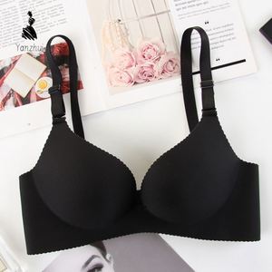 Sexy Nahtloser Schwarz-Weiß Gestreifter BH Ohne Bügel Push-Up BHs für Frauen Plunge-BH mit Verstellbaren Trägern <span class=keywords><strong>Bikini</strong></span>-Unterwäsche - Product Image 2