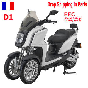 Motocicleta Eléctrica Dofern D1 EEC de 5000w, de Tres Ruedas, de Servicio Pesado, con Motor de Transmisión Media, Inclinable, con Sistema de Frenos Antibloqueo ABS - Product Image 3