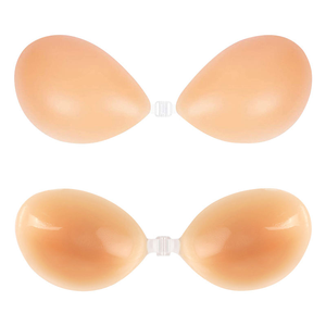 <span class=keywords><strong>Soutien</strong></span>-<span class=keywords><strong>gorge</strong></span> adhésif en <span class=keywords><strong>silicone</strong></span> à fermeture frontale, sans dos, invisible, sans couture, rembourré, push-up, à coller, pour robe de mariée ou de soirée - Product Image 2