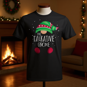 Conjunto de camisetas de pijama navideñas familiares con diseño de gnomos - Product Image 3