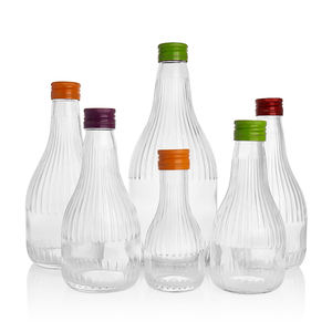 Botellas <span class=keywords><strong>de</strong></span> Vidrio Especiales <span class=keywords><strong>de</strong></span> 100 ml, 200 ml, 250 ml, 350 ml, 500 ml, 730 ml con Rayas Verticales para Bebidas, <span class=keywords><strong>Vino</strong></span> <span class=keywords><strong>de</strong></span> Frutas, con Tapa <span class=keywords><strong>de</strong></span> Aluminio ROPP - Product Image 5