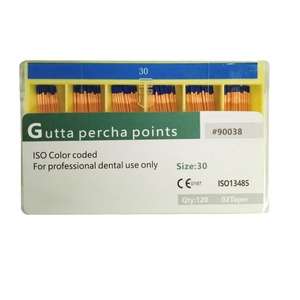 FUREIN SMILE 120 piezas # Puntas de Gutapercha Cónicas 30/02, Resina Absorbente/Acrílico, Caja Antiderrames de Papel, Uso Dental Manual, Clase I ISO - Product Image 1