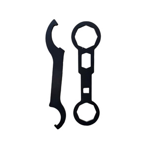 Llave de doble extremo para amortiguadores, herramienta de ajuste delantera y trasera métrica de acero 45 para mantenimiento de motocicletas - Product Image 4