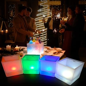 3.5L hai lớp vuông dẫn lưu trữ <span class=keywords><strong>Cube</strong></span> rượu sâm banh rượu uống cocktail bia đá xô cho KTV bên bar nhà đám cưới - Product Image 2