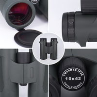 Jumelles HL portables, étanches, HD 8X42 10X42, longue portée, haute qualité, télescope d'extérieur pour la randonnée et l'observation des oiseaux