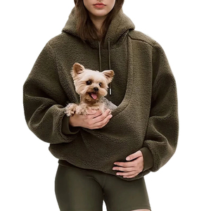 OEM/ODM Vente en gros de sweat-shirt pour couple, chat et chien, avec broderie 3D, design de dessin animé, mode d'hiver, chaud, respirant, coupe-vent - Product Image 2