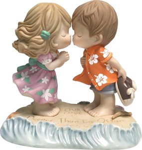 <strong>Precious</strong> <strong>Moments</strong> Couple on the Beach <strong>Figurine</strong> Hand-Painted Porcelain <strong>Figurine</strong> for Wedding ,Anniversary, Valentine's Day - Product Image 4