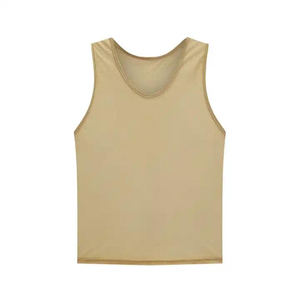 Usine en gros hommes football formation adultes et enfants gilet de sport 100% polyester maille football bavoirs débardeur - Product Image 3