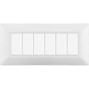 Prise de table Gloca en plastique, 6 prises, blanc satiné, lot de 2, usage résidentiel - Product Image 4