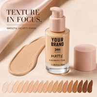 Fond de teint matifiant effet soft focus, lissant la peau, waterproof, maquillage quotidien, cosmétiques en marque privée
