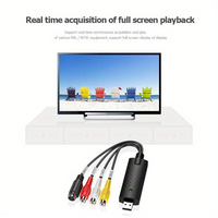 Convertidor de Video USB 2.0 y Dispositivo de Captura de Audio, Caja VHS, Convertidor de VCR TV a Digital, Tarjeta de Captura de Video USB