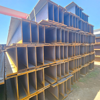 Viga de Acero al Carbono ASTM A992 A572 Gr50 300x300 400x400, Sección Laminada en Caliente, Longitud 6M 12M, Recubrimiento Negro, HEA HEB IPE IPN