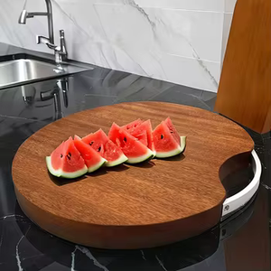 Tabla de Cortar de Madera de Ébano Natural para Cocina, Tabla para Picar Frutas y <span class=keywords><strong>Verduras</strong></span>, Estilo Simple, Venta al por Mayor - Product Image 6