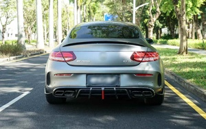 Kit de Carrocería de Fibra de Carbono Estilo AE de Alta Calidad, Alerón Delantero, Difusor Trasero, Alerones Laterales Delanteros para <span class=keywords><strong>Mercedes</strong></span> Benz C63 W205 2022+ - Product Image 5