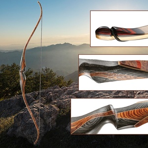 Arc de chasse recurve en carbone et bambou Old Mountain <span class=keywords><strong>Sniper</strong></span> Outdoors 60 pouces, arc de tir à l'arc en bois - Product Image 4