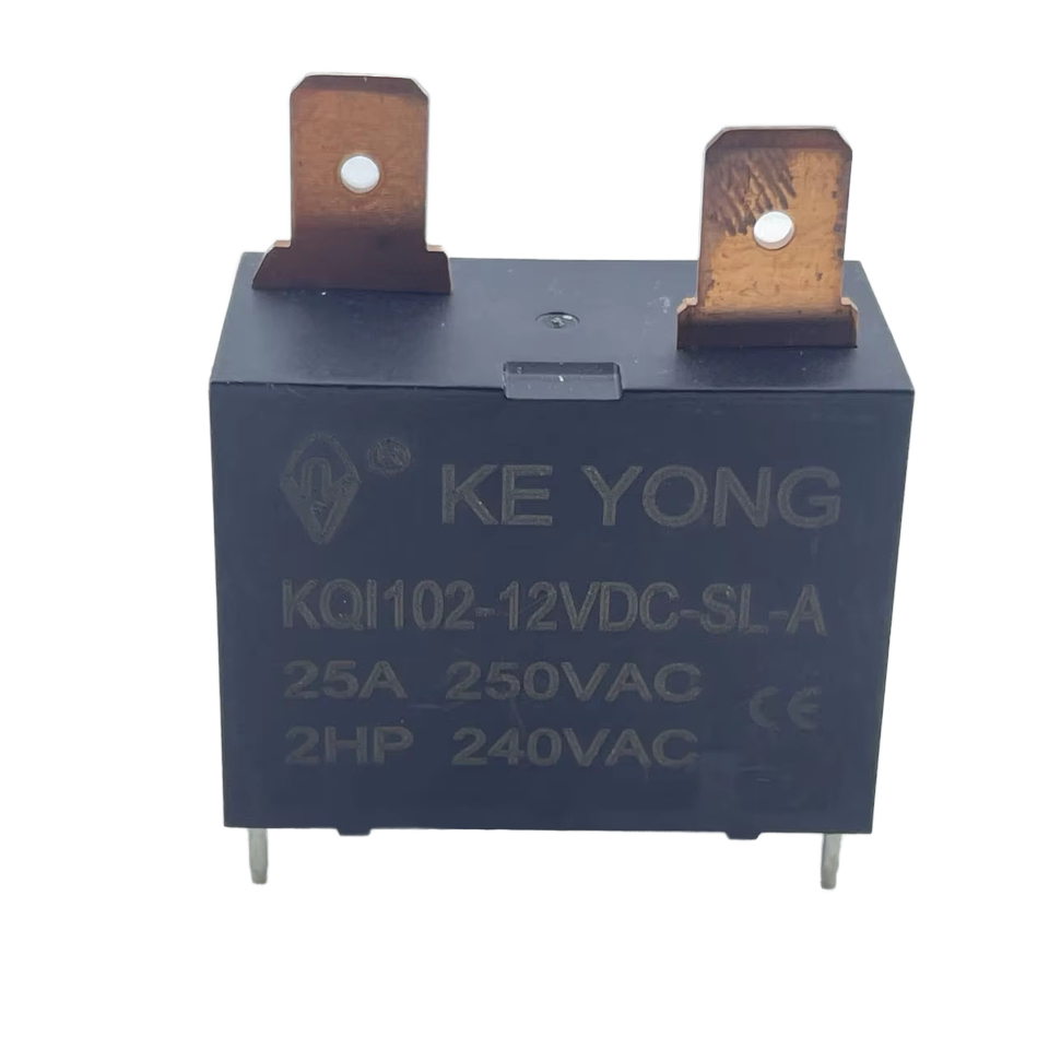 Keyong KQI 102F Miniature Relay 4-Pin NO 25A 250VAC High Power for Air Conditioners Smart Water Heaters Sealed Protection