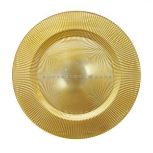 Charger Plate Dishes Plates Embossed Border Brass Antique Finishes Charger Plate <b>Dinnerware</b> Dishes - Product Image 4