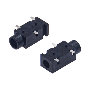 Conector de Audio PJ-320B de 3.5mm, Montaje SMT de 3 Pines con Carcasa de Plástico, Conector Hembra - Product Image 2