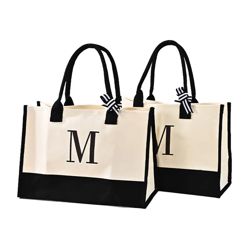 New Big Bag Trendy Korea ins High Capacity Canvas Tote Bag Casual Student Promotion Gift Luxury Package Beach Bag