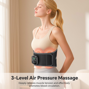 Cordless Cold and Hot Compression <strong>Back</strong> Pain Relief Massage Belt Air Pressure Lumbar Support Heated Airbag Waist <strong>Massager</strong> - Product Image 4