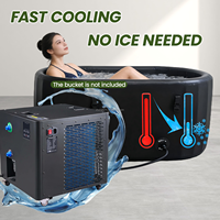 Refroidisseur de bain de glace ZT 1HP, compresseur et pompe pour bain de glace, télécommande, utilisation domestique, baignoire froide, bain froid