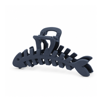 Pinces à cheveux en plastique en forme d'arête de poisson, pinces à cheveux extensibles pour queue de cheval, barrettes à nœud pour la baignade, accessoires pour cheveux pour femmes et filles