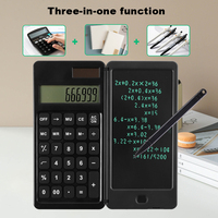 Tablette d'écriture LCD avec logo personnalisé OEM et ODM Calculatrices scientifiques alimentées par batterie pour les entreprises Expédition économique