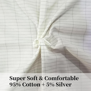 Drap de lit de mise à la terre 60x265cm, <span class=keywords><strong>housse</strong></span> de matelas pour un meilleur sommeil, soulagement de l'anxiété, bien-être naturel, literie - Product Image 6