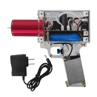 Generator Busur Mini Portabel Pistol Tesla Coil Elektronik Mode Trigger untuk Pendidikan Papan Maker untuk DIY Buatan Sendiri
