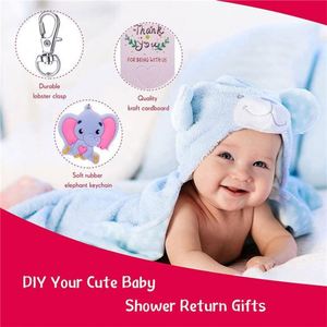 Promotion Porte-clés Souvenirs de Baptême Bébé Éléphant pour Fête d'Anniversaire et Baby Shower - Product Image 5